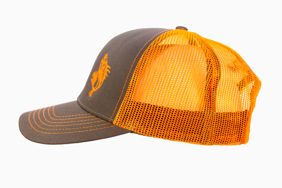 Orange on Grey Logo Hat