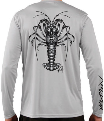 Men's LS Grey Lobster RD Gear Shirt